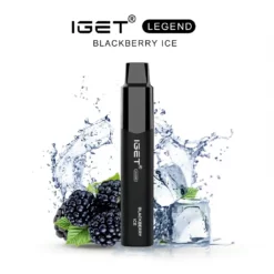 IGET Legend 4000 Puff Blackberry Ice Engangs Vape 12ml