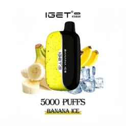 IGET K5000 Moon Banana Ice – 5000 pust, 13 ml tank, 1750 mAh