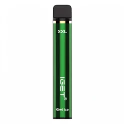 IGET XXL 1800 Puff – Kiwi Ice – Udgået engangs e-cigaret