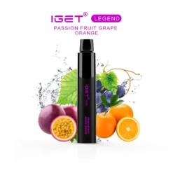 IGET Legend Passion Fruit Grape Orange 1350mAh Engangs E-Cigaret