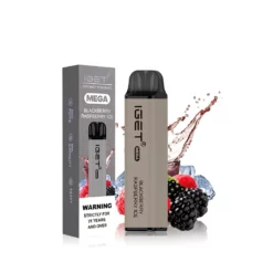 IGET Mega 3000 Puff Engangs Vape – Blackberry Raspberry Ice