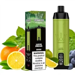 Al Fakher Crown Bar 8000 Puff Genopladelig – Lucid Dream